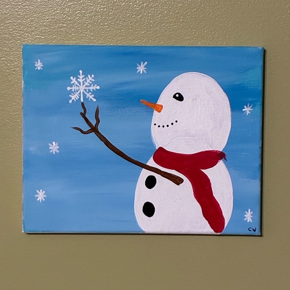Hand Crafted Other - Snowman Painting